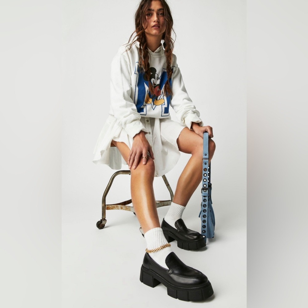 Free People Pax Platform leather loafer